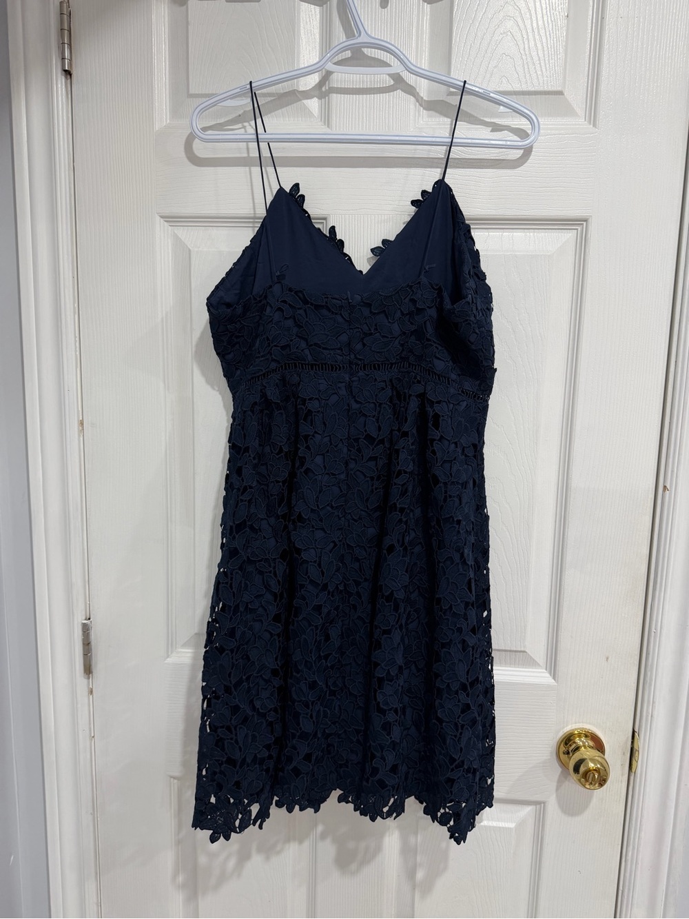 OAK + FORT Navy Floral Lace Mini Dress